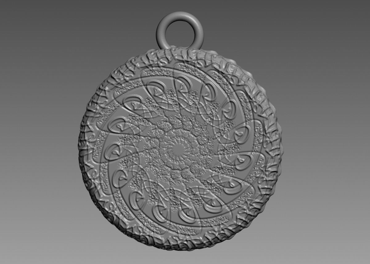 Skull Pendant 3d print model 3D print model_25