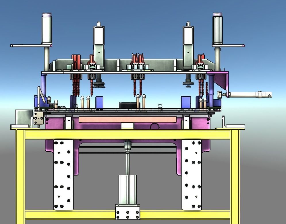 Car sunroof assembly line 3D model_14