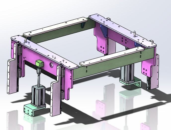 Car sunroof assembly line 3D model_12