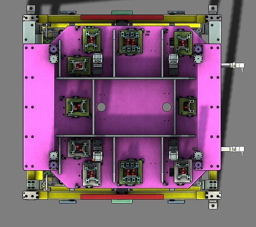 Car sunroof assembly line 3D model_13