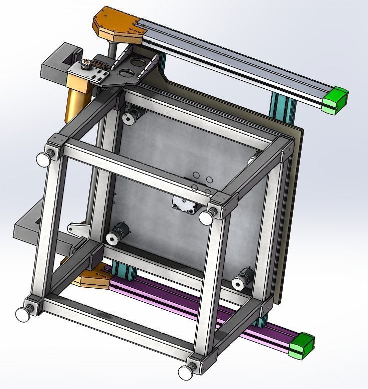 Car sunroof assembly line 3D model_5