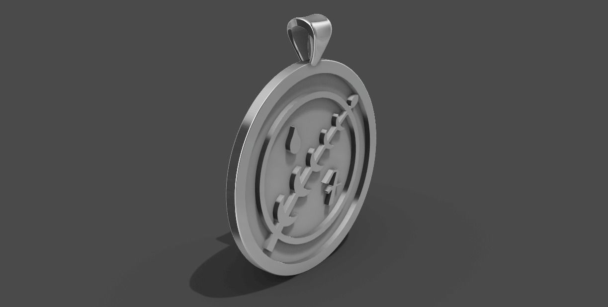 Mandalorian Crest Pendant Star Wars 3D print model  3D print model_1