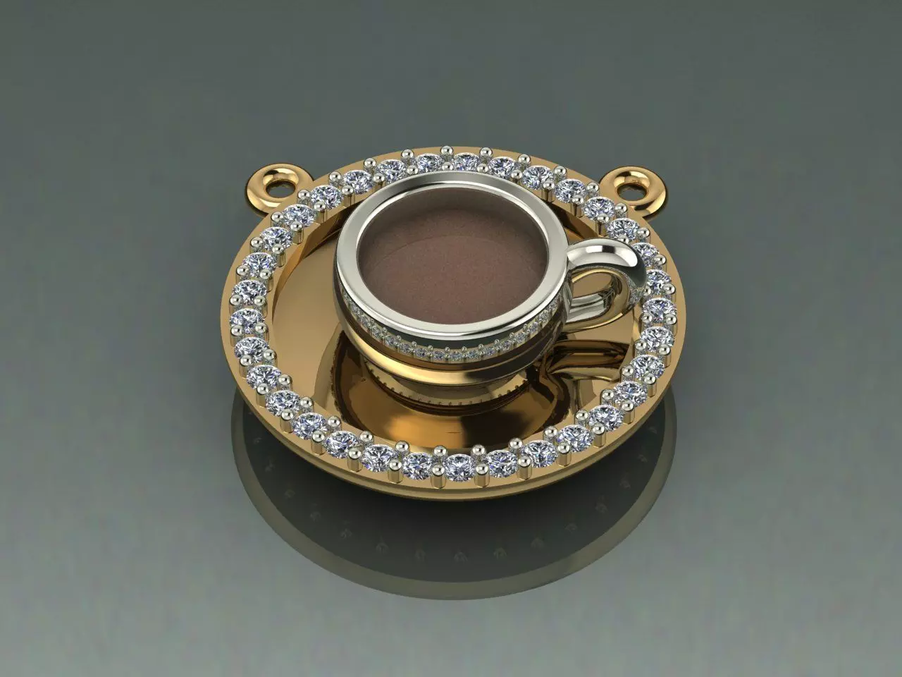 Collet a cup of coffee 3D print model_0