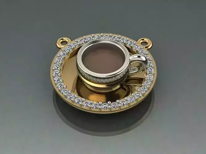 Collet a cup of coffee 3D print model