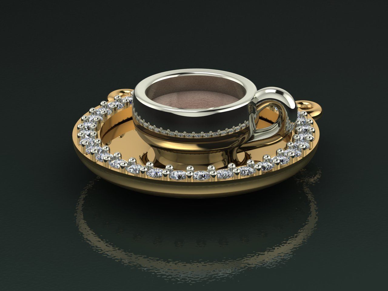 Collet a cup of coffee 3D print model_1