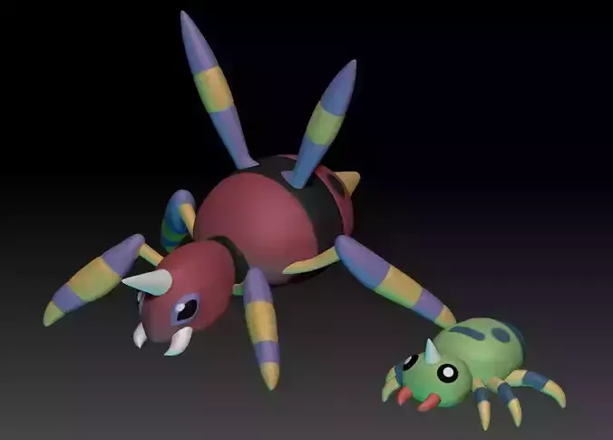 Pokemon Spinarak and Ariados