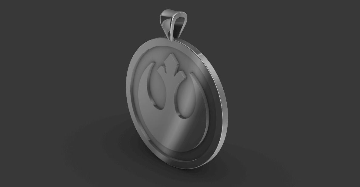 New Republic Pendant Star Wars 3D print model 3D print model_2