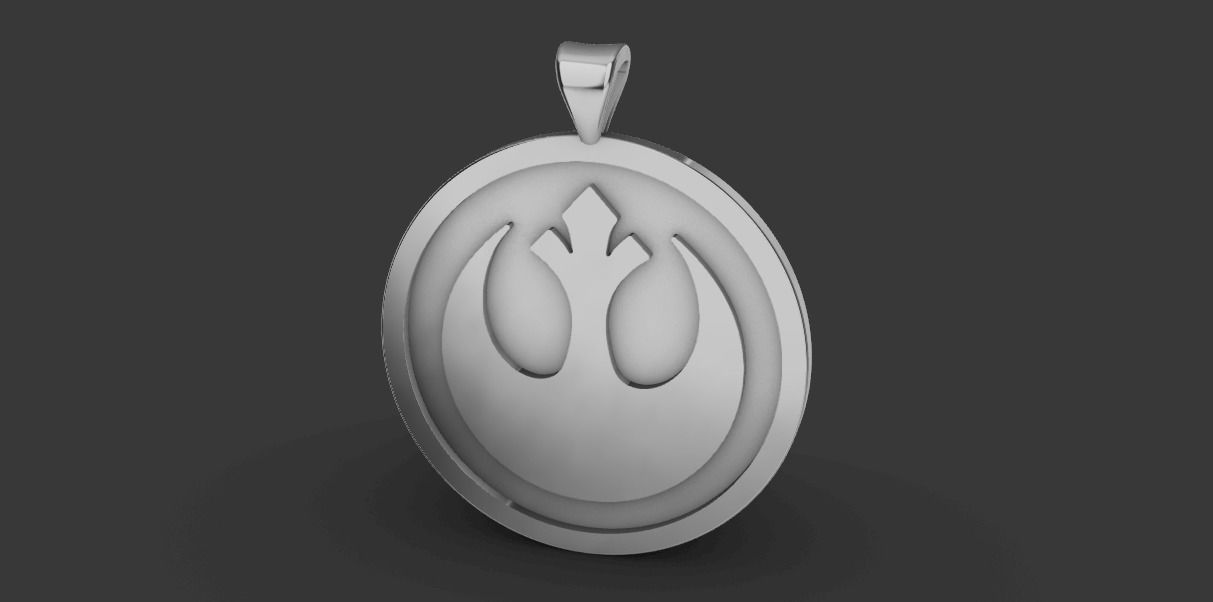 New Republic Pendant Star Wars 3D print model 3D print model_1