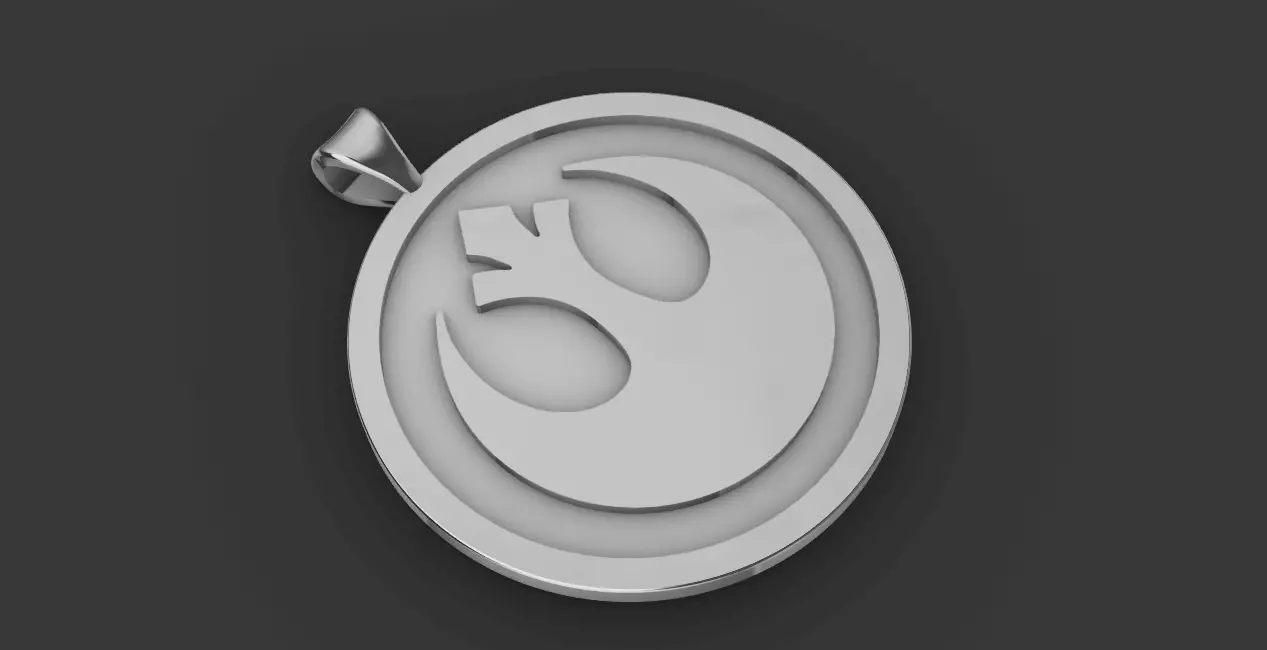 New Republic Pendant Star Wars 3D print model 3D print model_0
