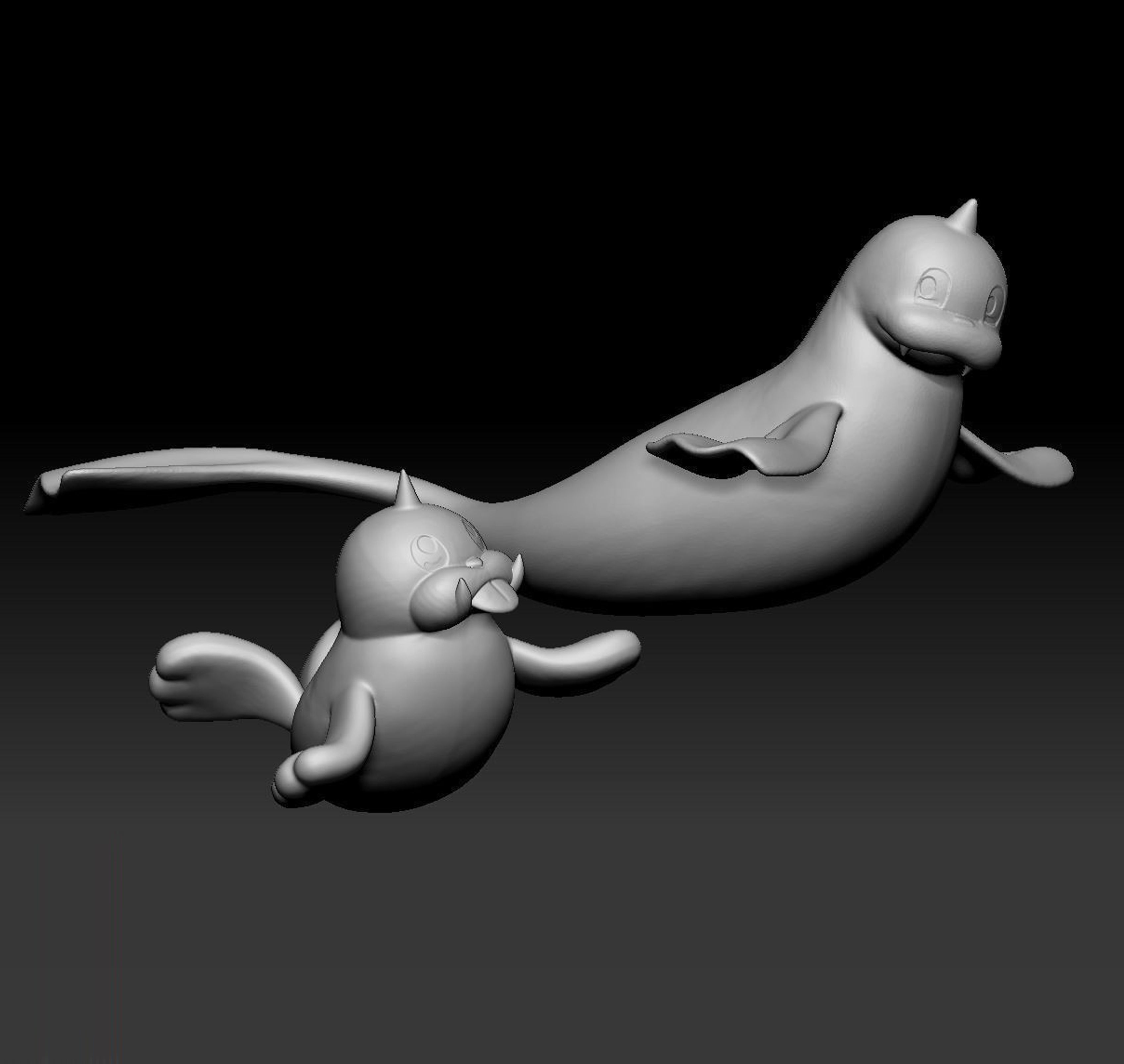Pokemon Seel and Dewgong 3D print model_4
