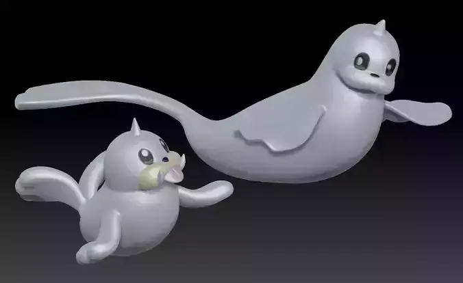Pokemon Seel and Dewgong