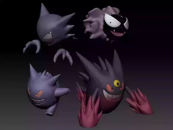 Pokemon Gengar Mega Evolution 3D print model