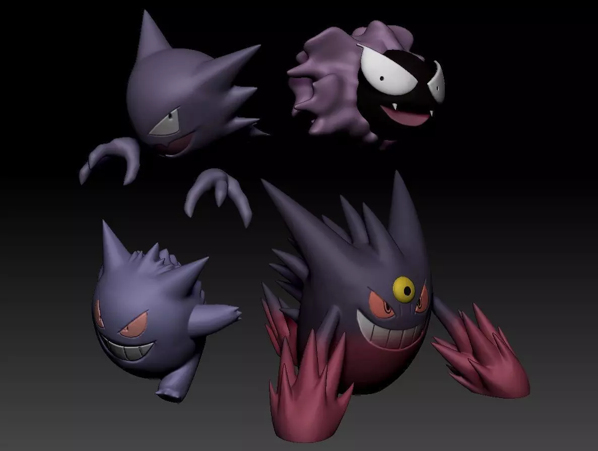 Pokemon Gengar Mega Evolution 3D print model_0