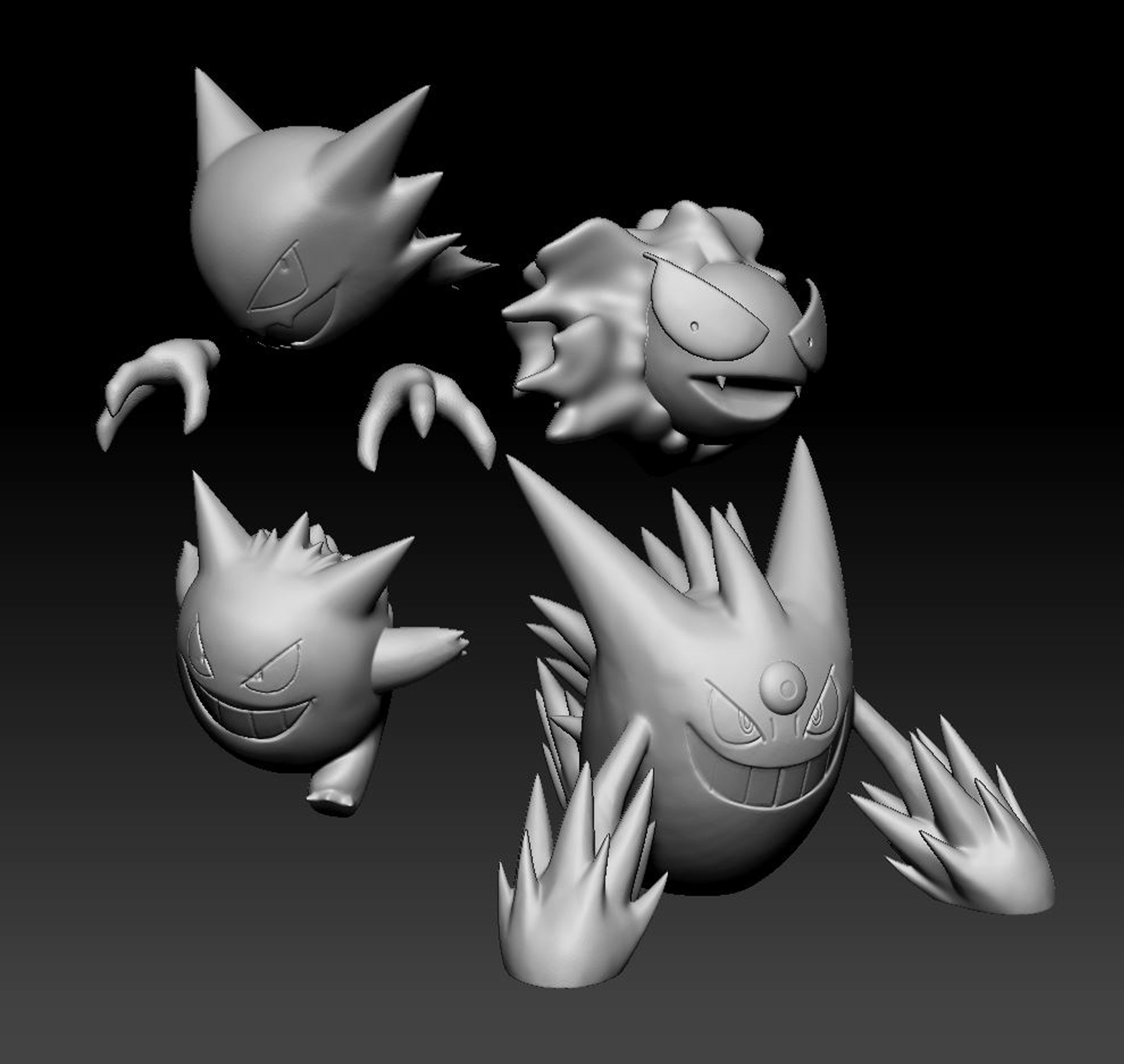 Pokemon Gengar Mega Evolution 3D print model_1