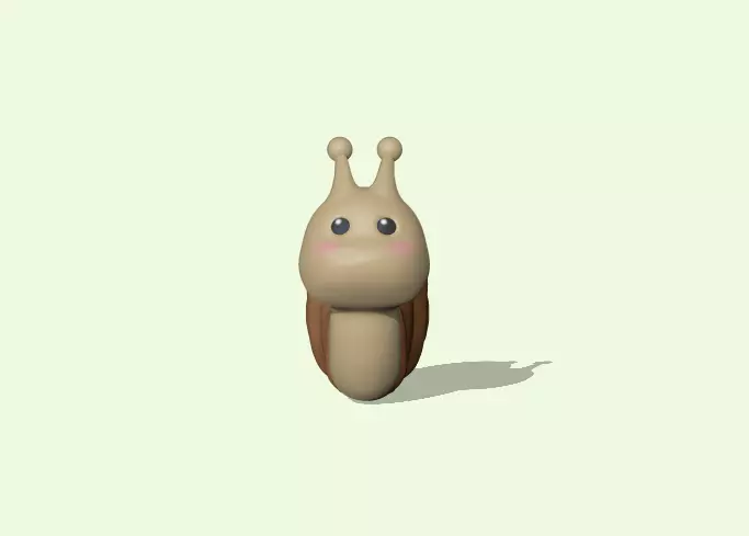 A cute Snail to decorate your garden 3D print model_0