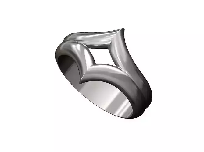 Double V crown chevron band 