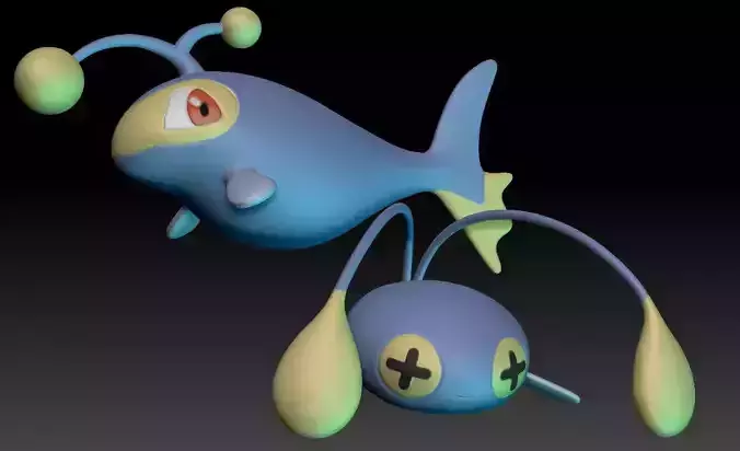 Pokemon Chinchou and Lanturn