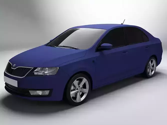 Skoda Rapid Matte Blue