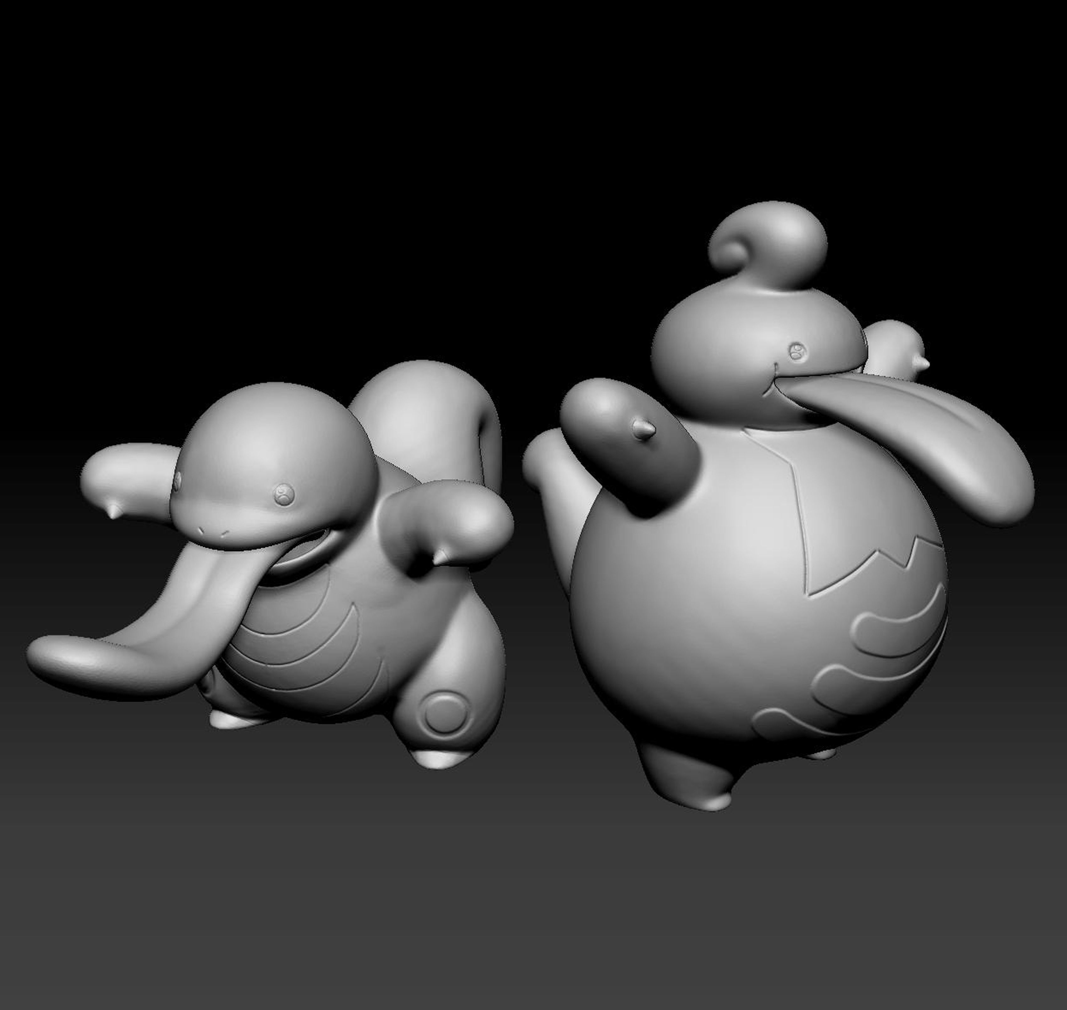 Pokemon Lickitung and Lickilicky 3D print model_2