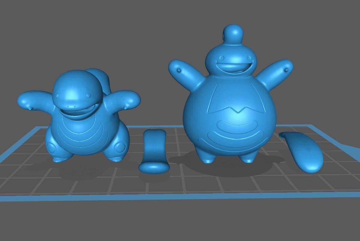 Pokemon Lickitung and Lickilicky 3D print model_1