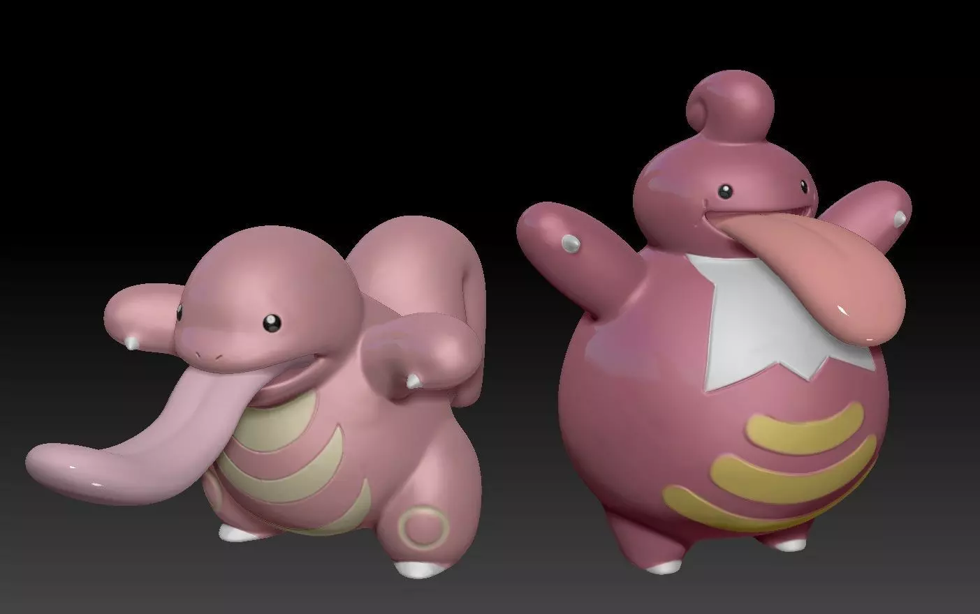 Pokemon Lickitung and Lickilicky 3D print model_0