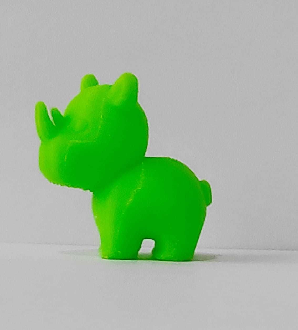 A cute Rhino for decoration and play 3D print model_5