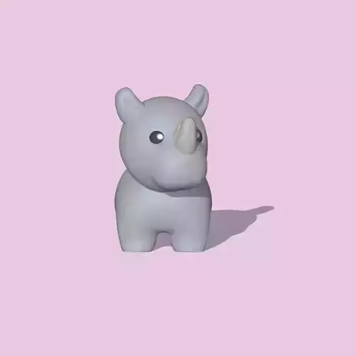 A cute Rhino for decoration and play