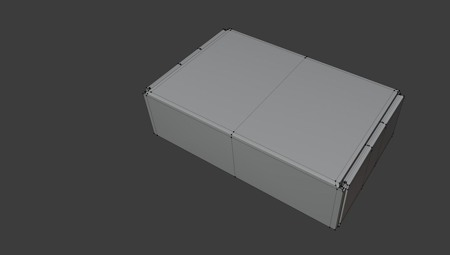 Cardboard Box Low-poly 3D model_6