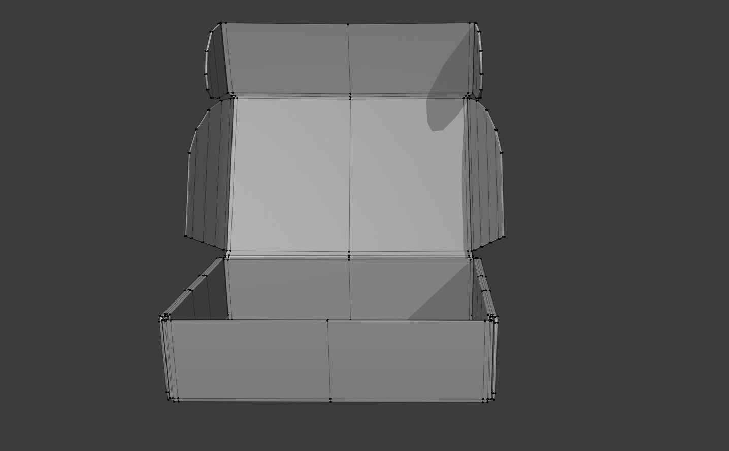 Cardboard Box Low-poly 3D model_4