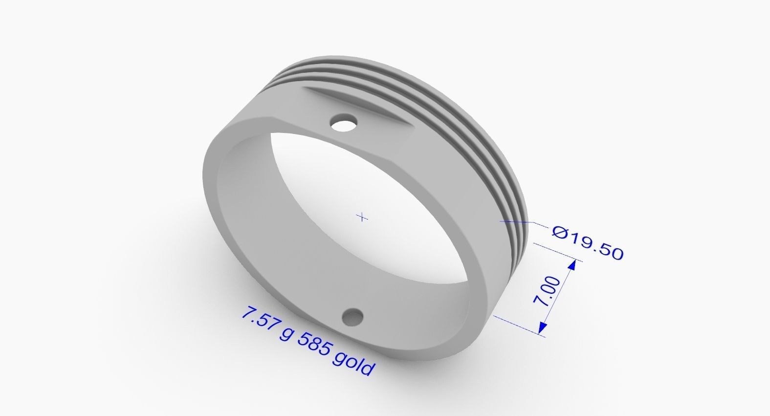 ring obr 390 3D print model_1