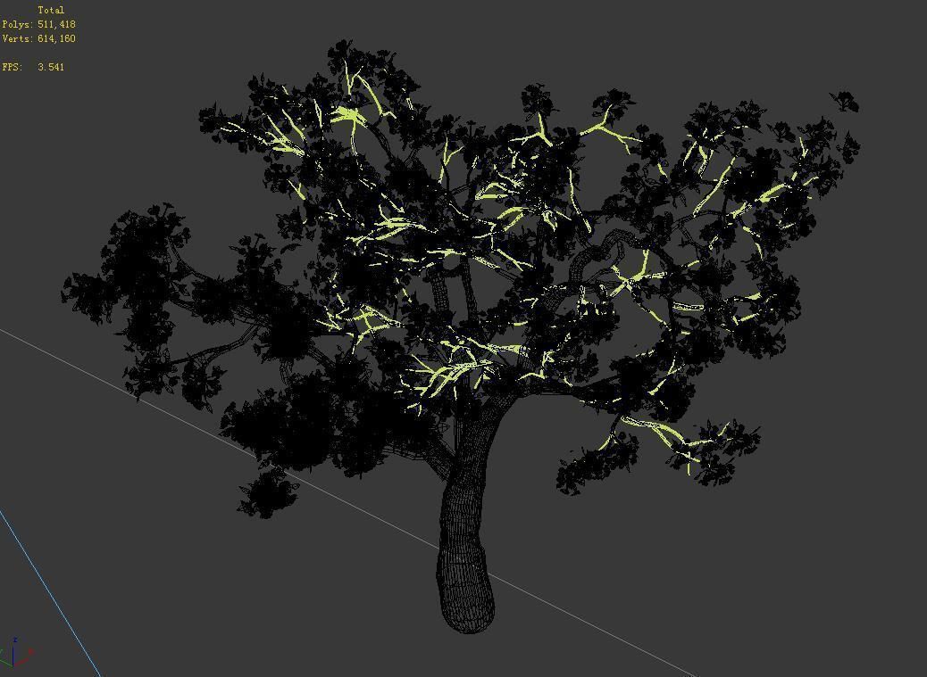 Baifenglin-wood-pear 04 3D model_4