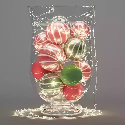 Christmas decoration in vase