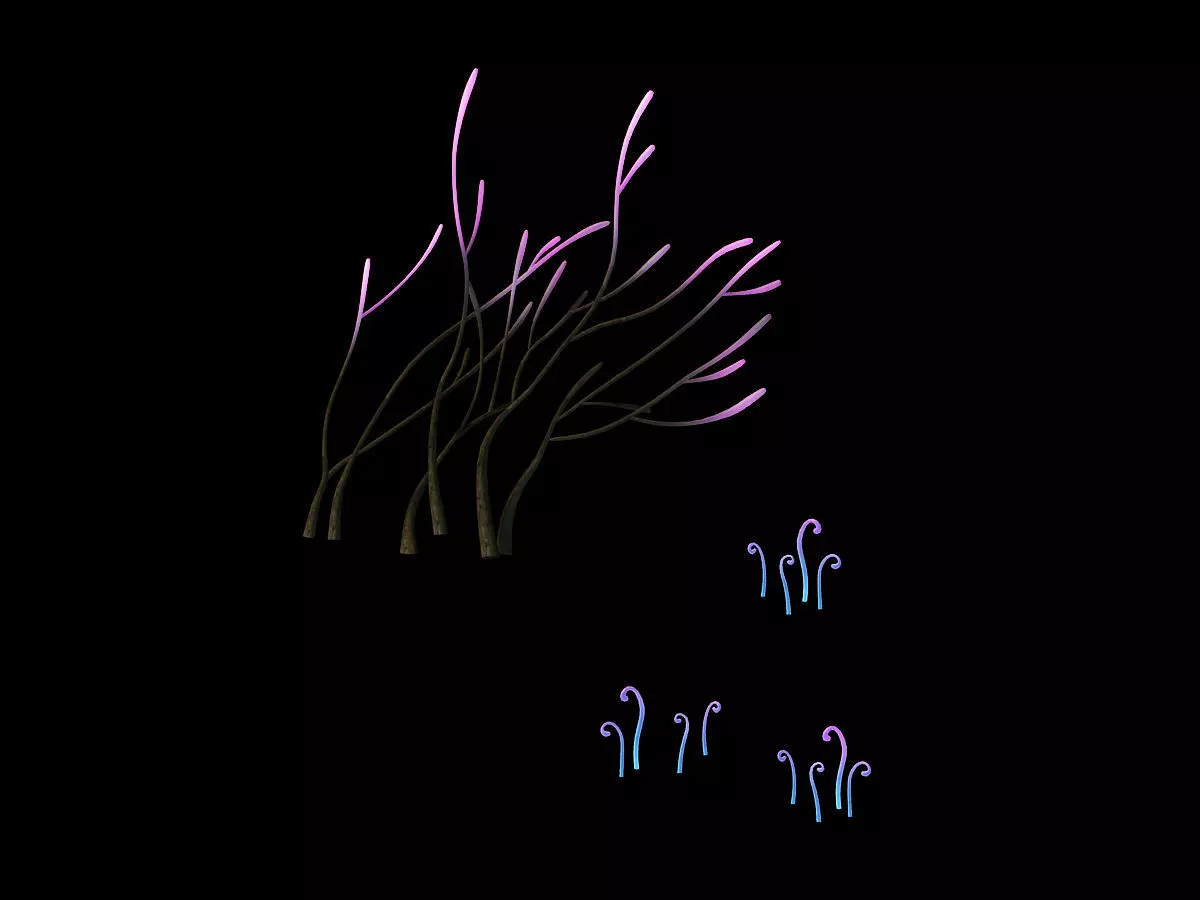 Baihua Valley-Plant-Fluorescence 3D model