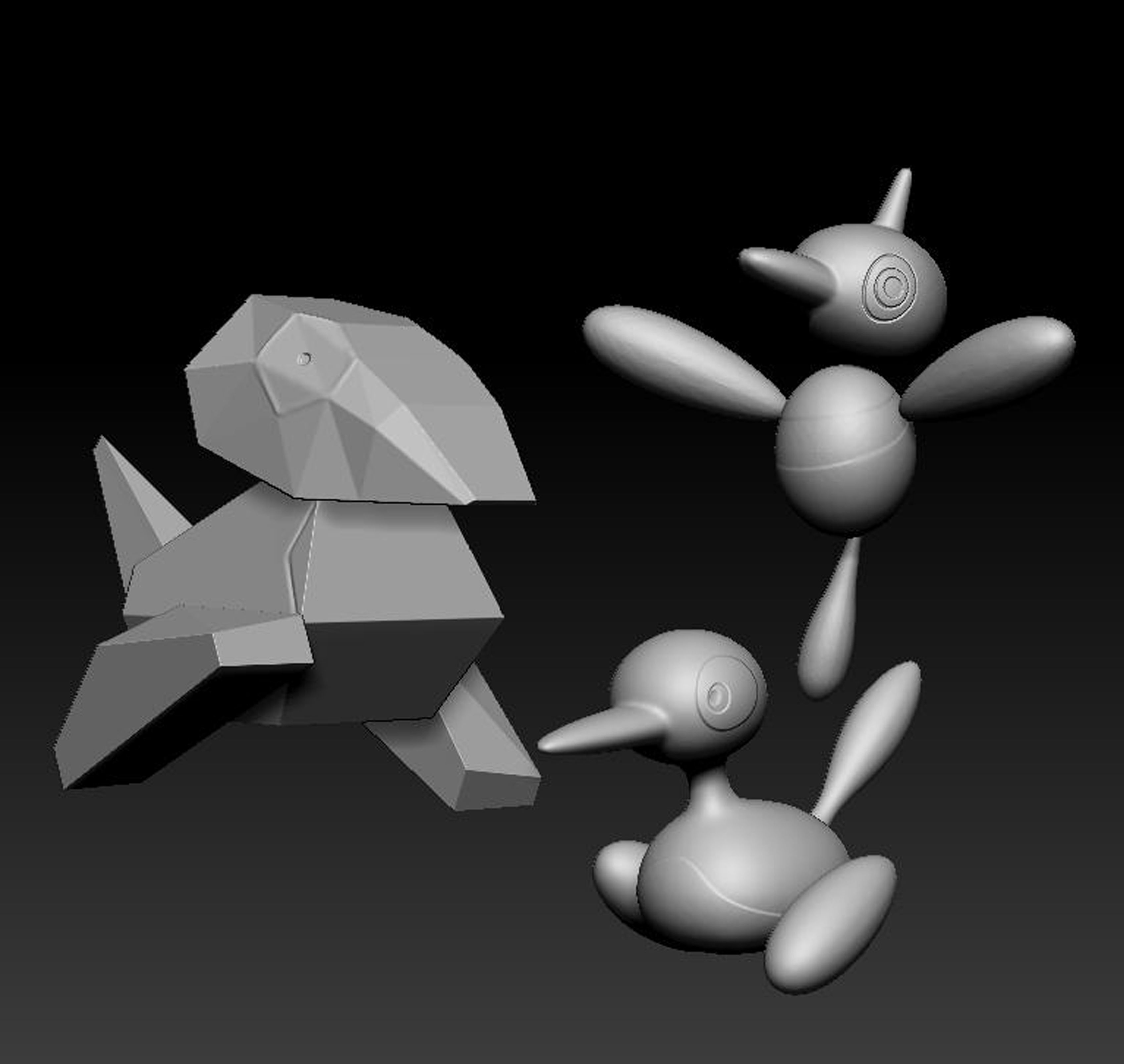 Pokemon Porygon Porygon2 Porygon-Z 3D print model_1