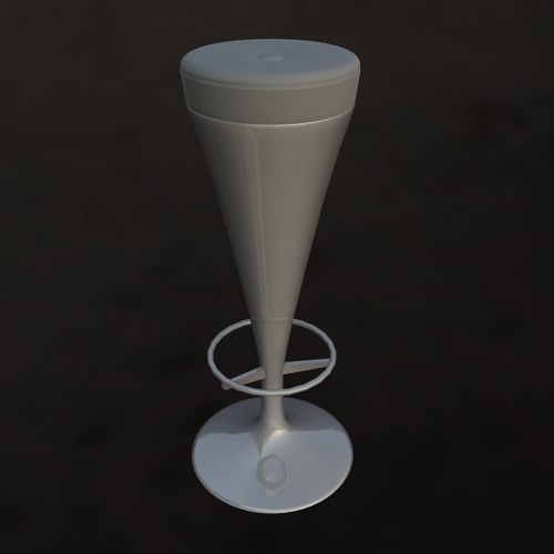 Bar stool collection 3D model_3