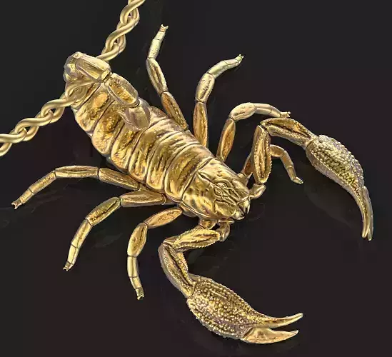 scorpion pendant Silver Gold  Print 3D print model