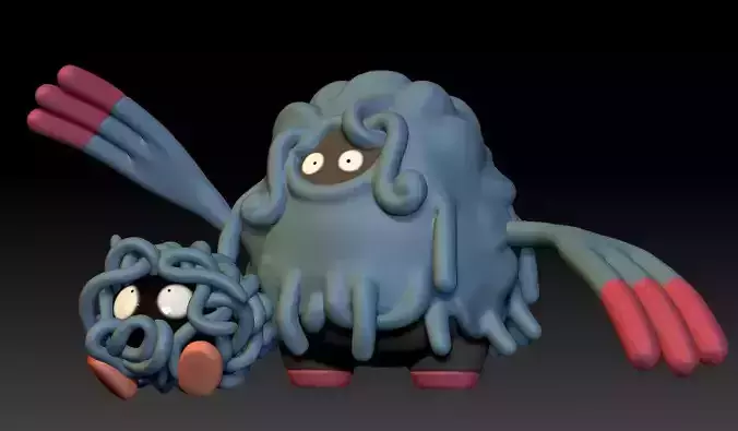 Pokemon Tangela and Tangrowth