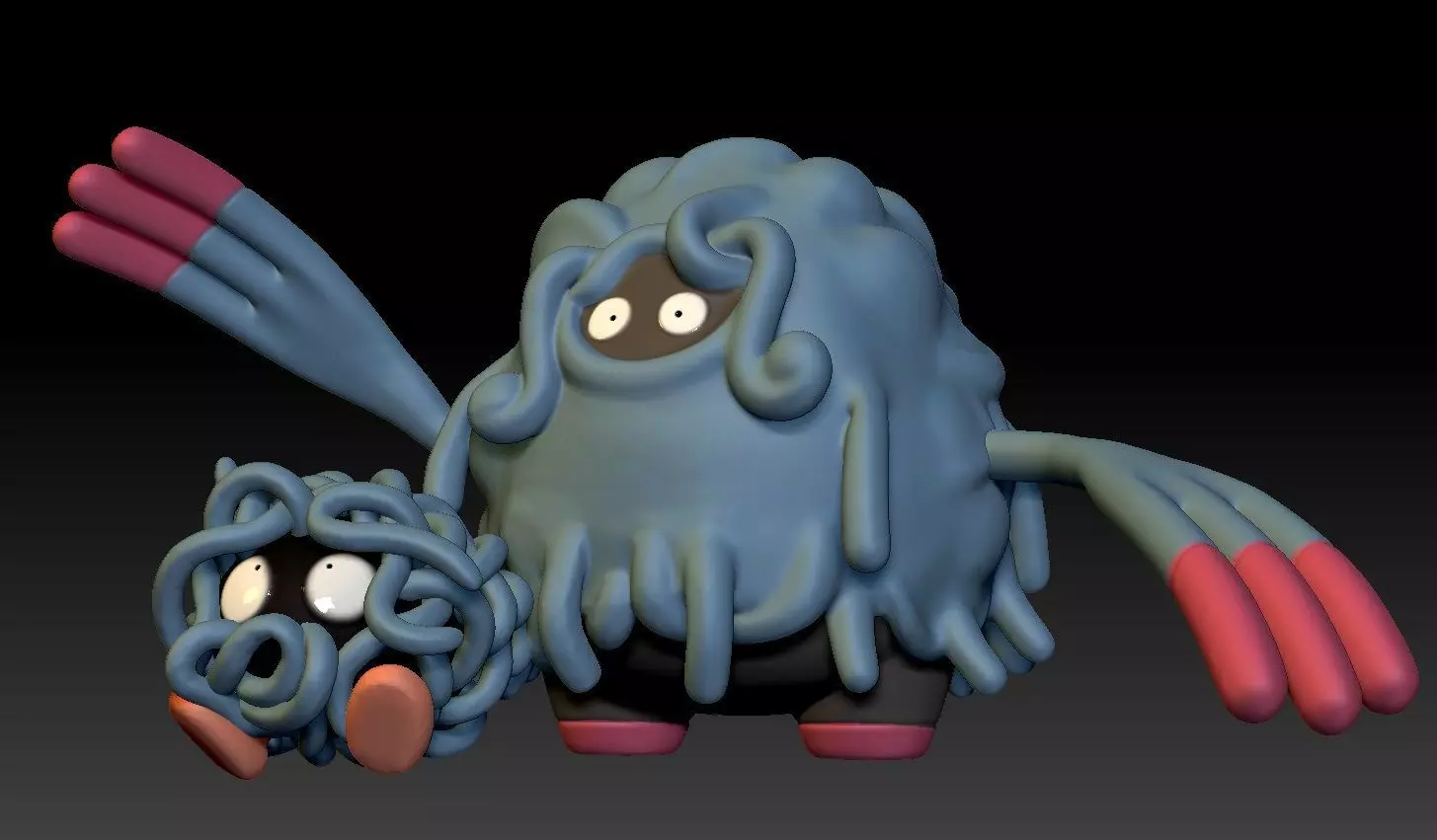 Pokemon Tangela and Tangrowth 3D print model_0