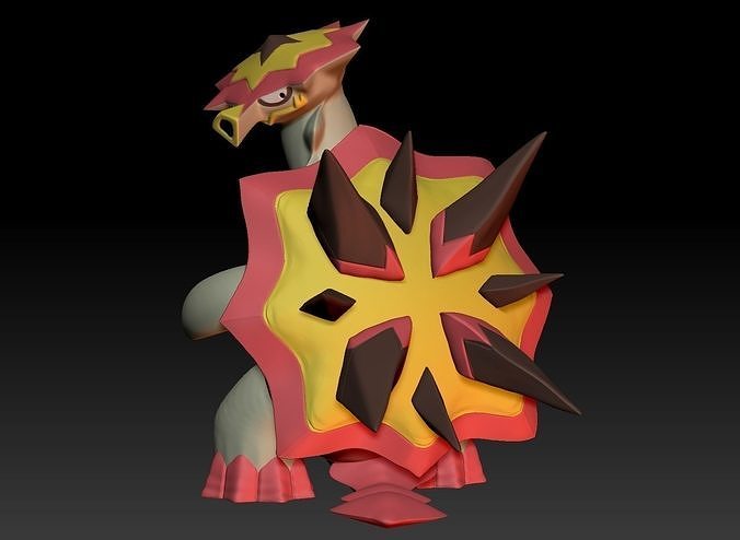 Pokemon Turtonator 3D print model