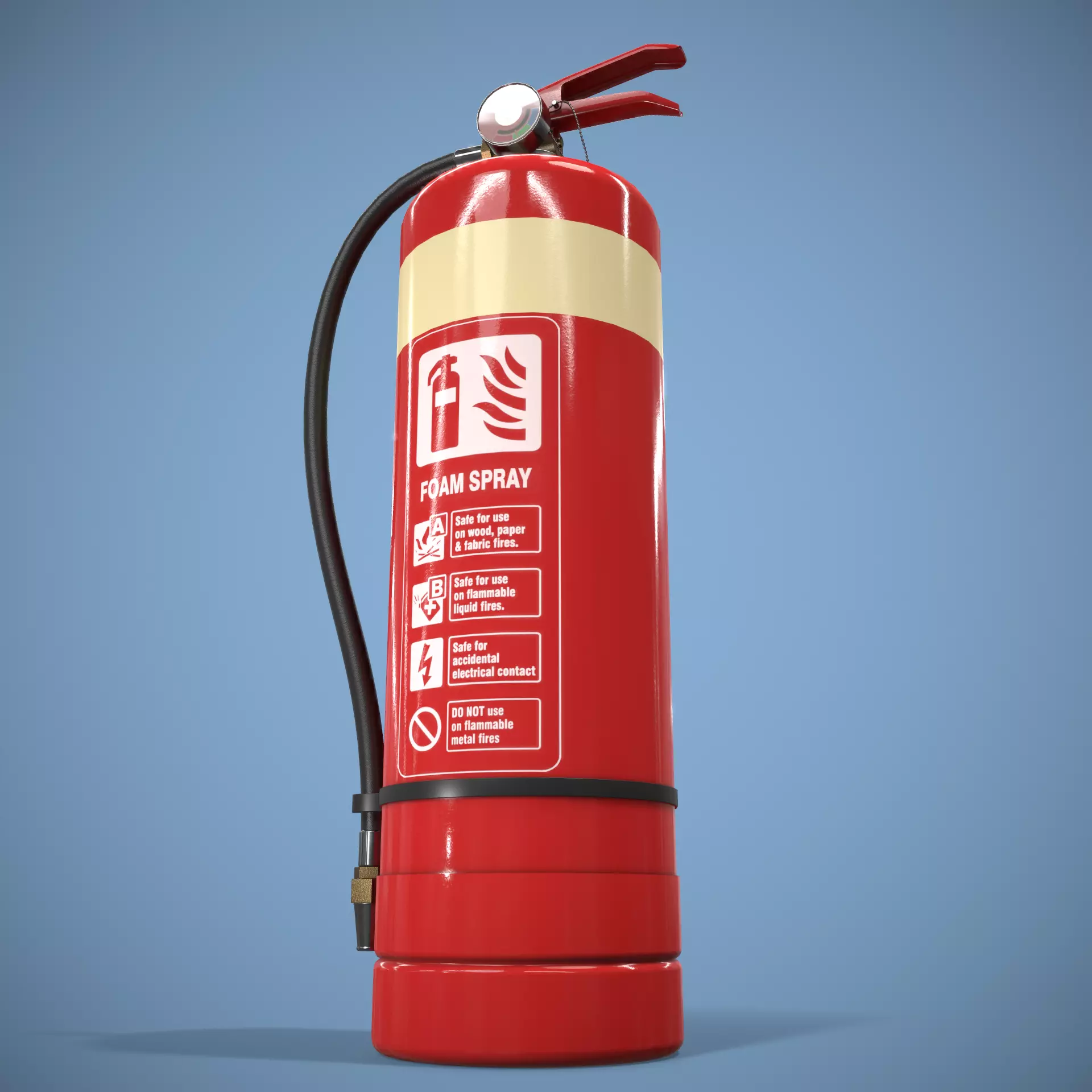 Fire Extinguisher Low-poly 3D model