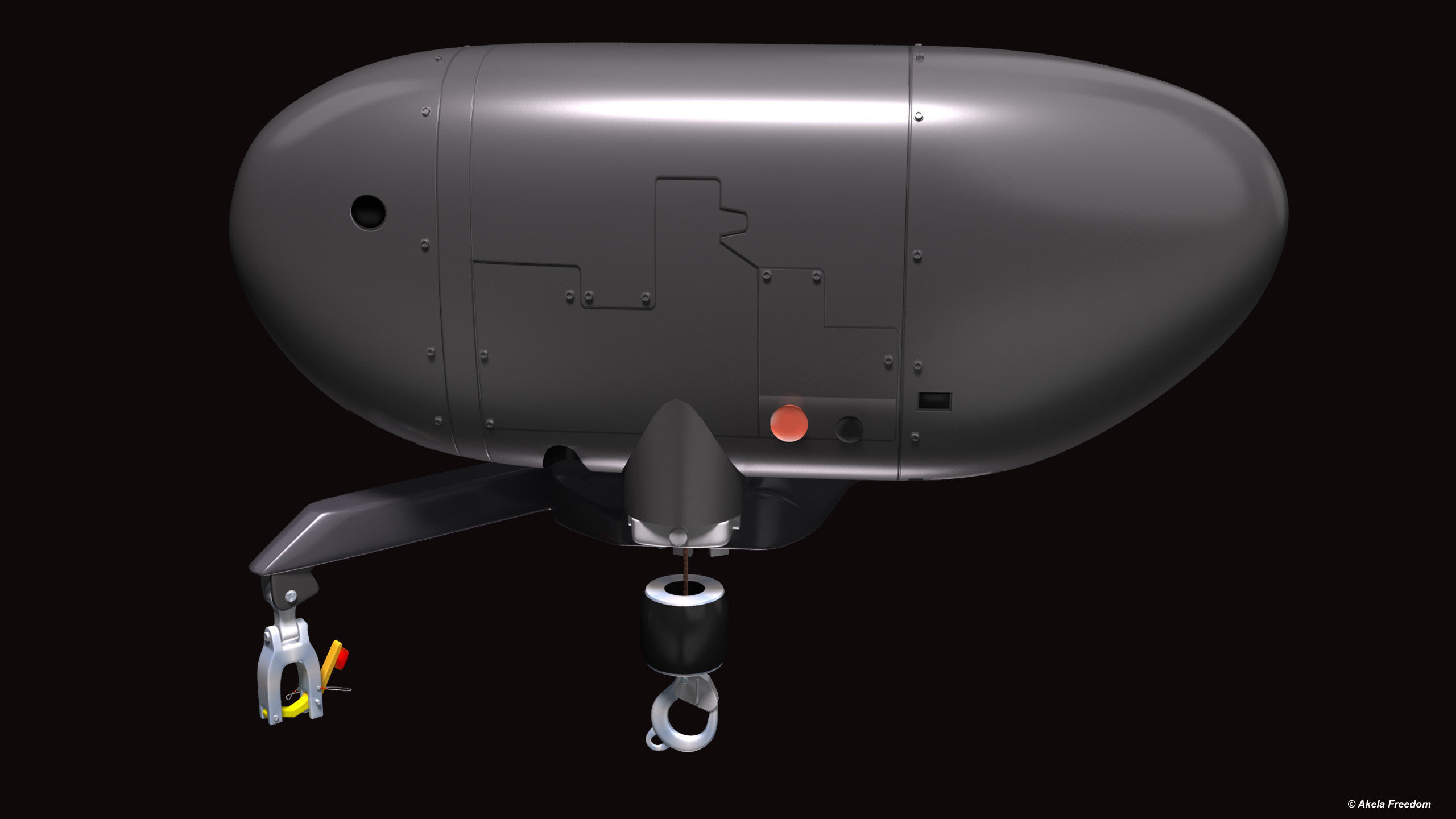 Hoist for Helicopter 3D model_6