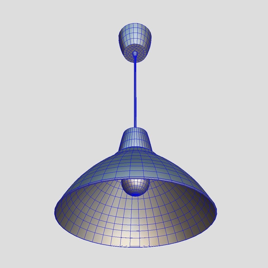 Ceiling Lamp 5 Low-poly 3D model_7