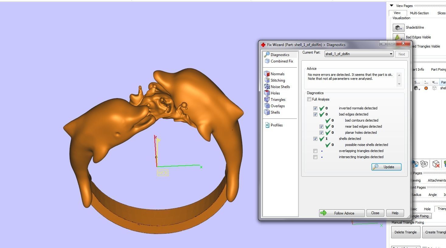 dolphin ring 3D print model_3