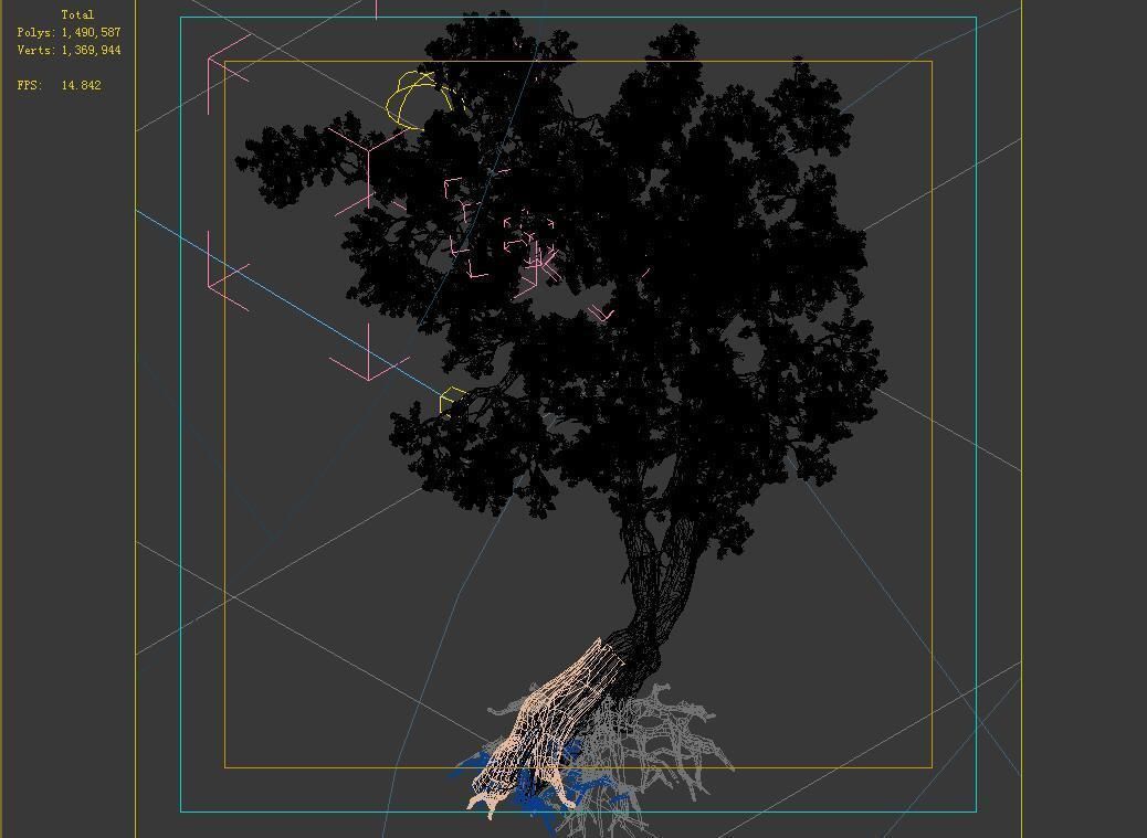 Hundred Forests-Plants-Pink Flower Tree 01 3D model_4