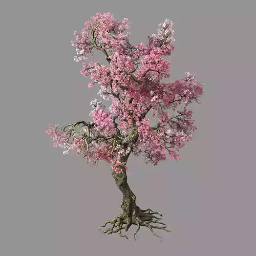 Hundred Forests-Plants-Pink Flower Tree 02