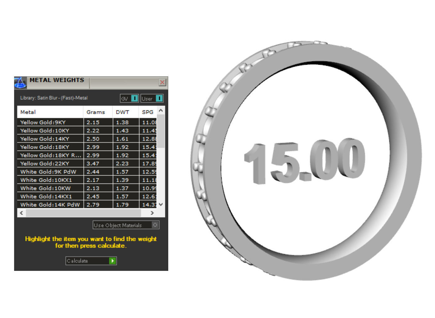 Eternity diamond ring 1row 3D print model_9