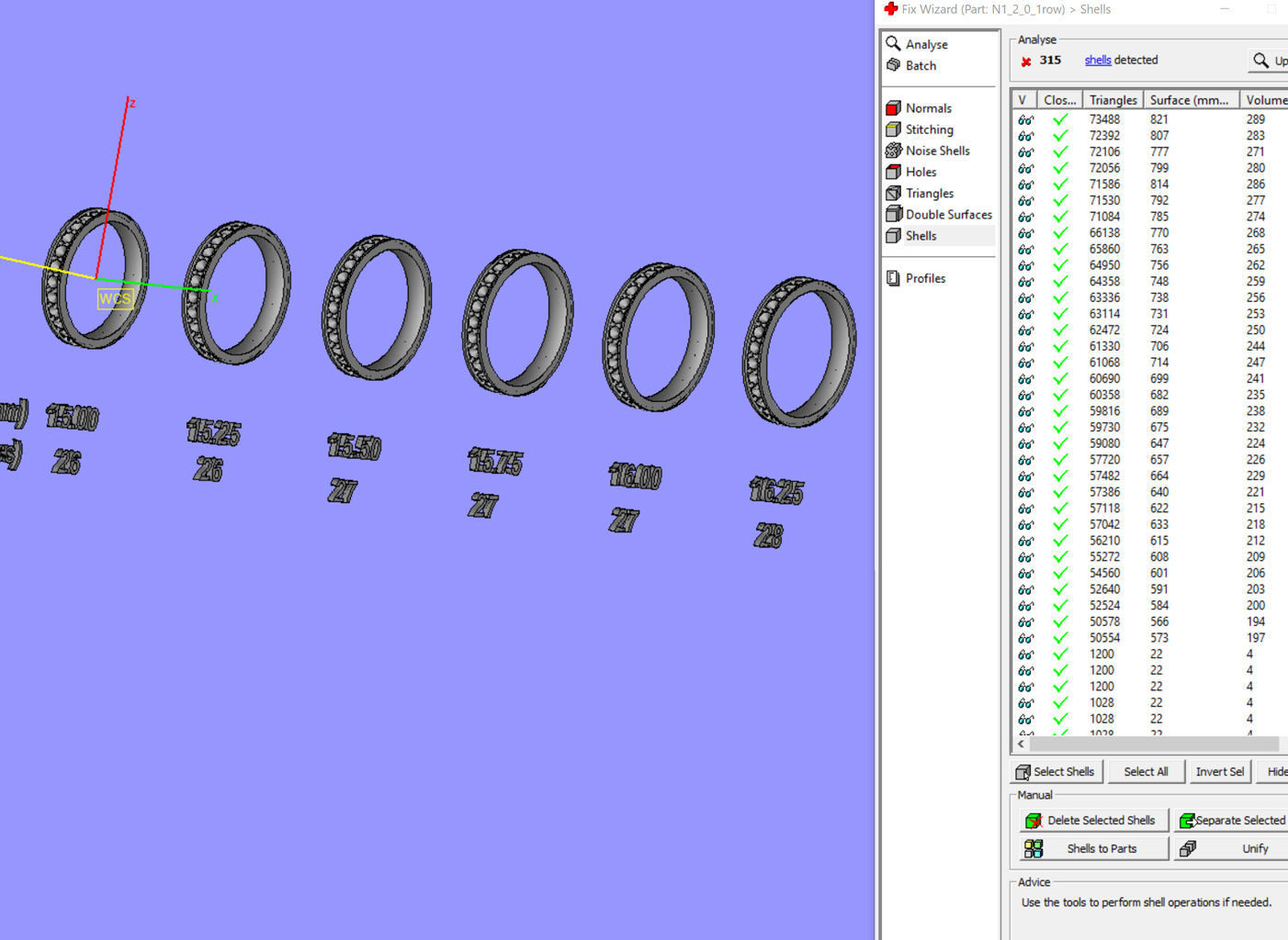Eternity diamond ring 1row 3D print model_8