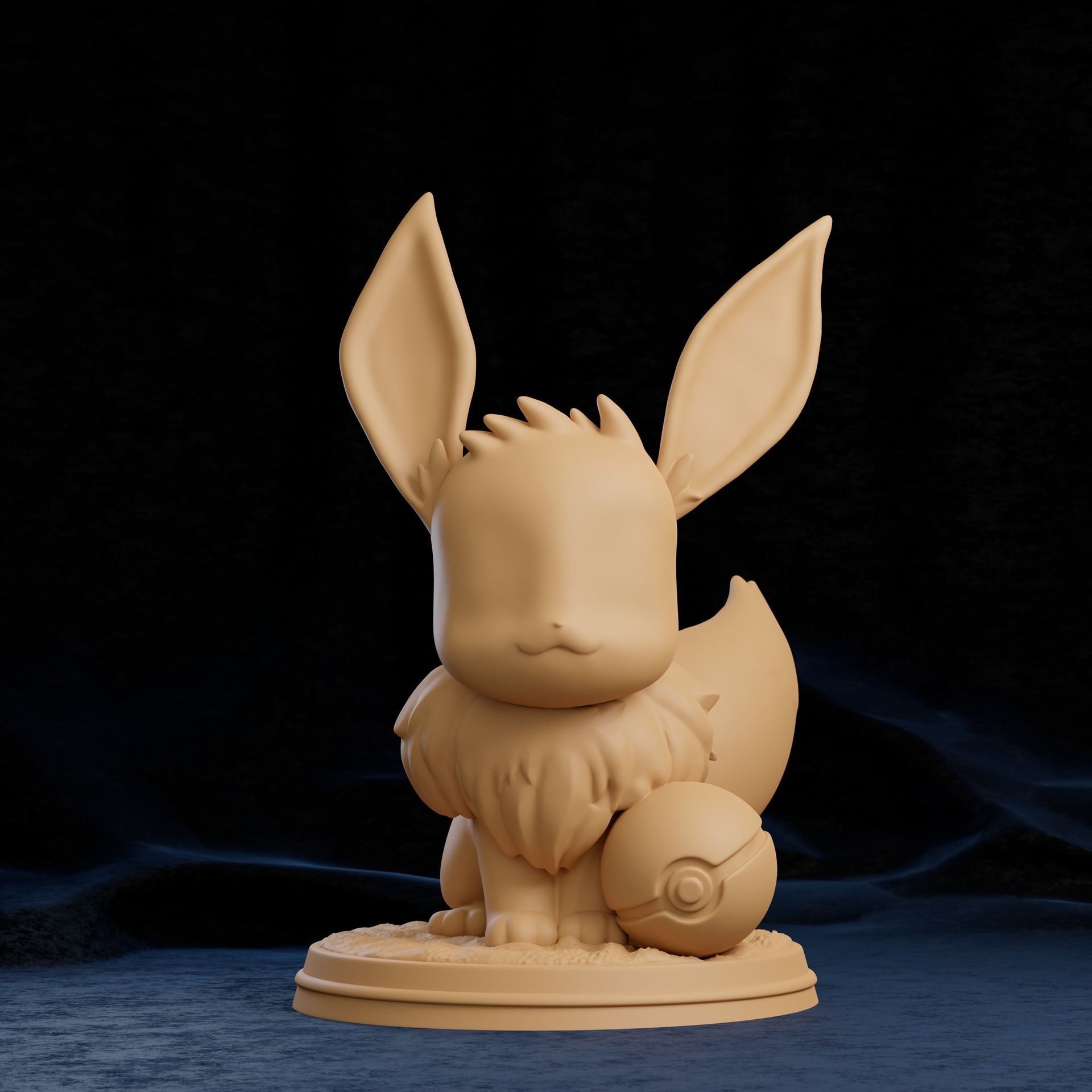 Eevee Statue 3D print model_2