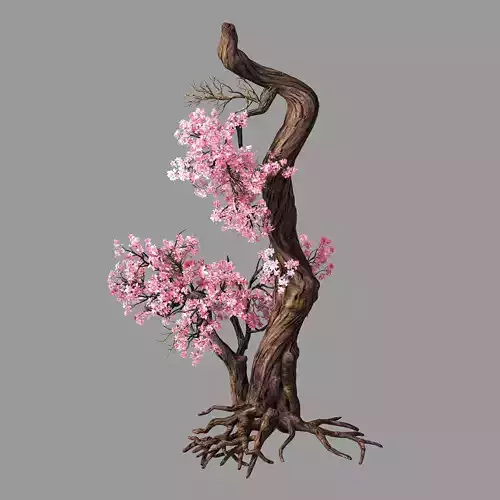 Hundred Forests-Plants-Pink Flower Tree 03