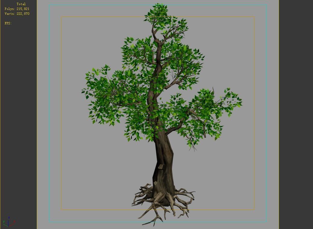 Hundred Forests-Plants-Acacia 01 3D model_4